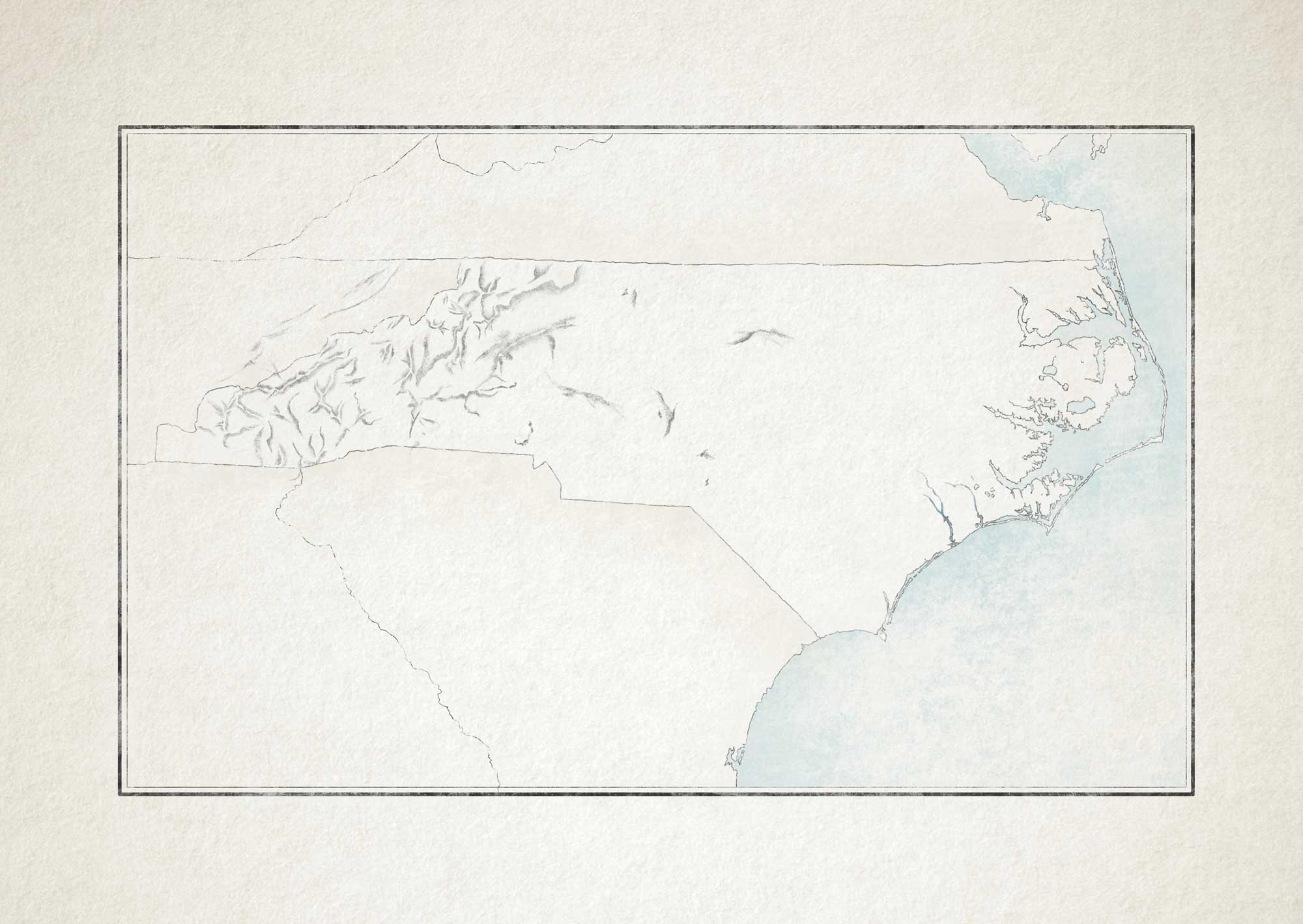 Illustrated North Carolina map